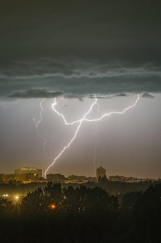 Orage sur Hérouville-saint-Clair / Fourche