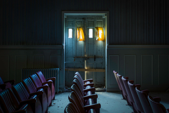 Théâtre abandonné dans un hopital à Villiers-le-sec
