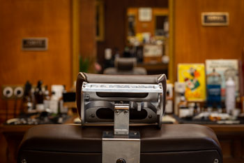 Photographie d'intérieur chez un coiffeur barbier à Deauville