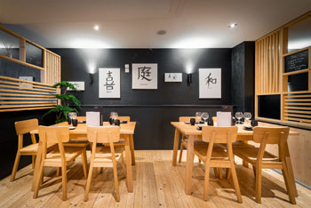 Photographie d'architecture d'intérieur dans un restaurant à Caen